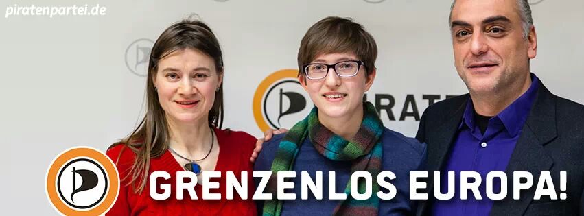 Grenzenlos Europa. Die Spitzenkandidatinnen der Piratenpartei Deutschland zur Europawahl 2014 (CC-BY-Tobias-M.-Eckrich)