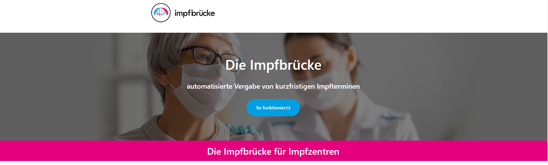 Screenshot impfbruecke.de