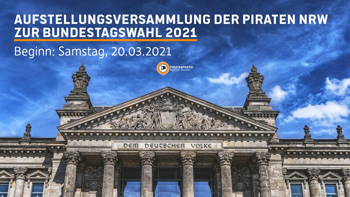 Aufstellungsversammlung 21.1 der Piratenpartei NRW